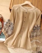 شيميز كم تطريز - الصورة 4