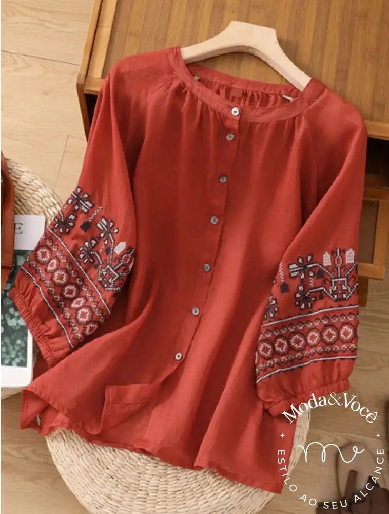 IMG_1711 شيميز كم تطريز - الصورة 2