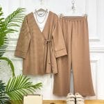 Linen Bow-Tie Suit