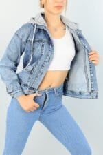 ⁦جاكيت هودي قصير⁩ - الصورة ⁦4⁩